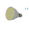 4 PZ Lampade Led E14 Spot 4W pari a 40W Bianco Caldo Diametro 50mm Con 80 smd 2835