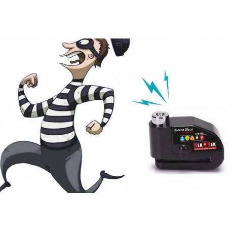 ANTIFURTO BLOCCADISCO CON ALLARME MOTO SCOOTER BICI