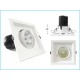Faro Quadrato COB 30W 220V  Orientabile con Riflettore