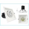 Faro Quadrato COB 30W 220V  Orientabile con Riflettore