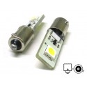 Lampada Led Canbus BAX9S H6W 2 Smd No Errore Piedi Storti 12V Luci Posizione Con Resistenza
