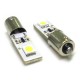 Lampada Led Canbus BAX9S H6W 2 Smd No Errore Piedi Storti 12V Luci Posizione Con Resistenza