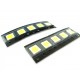 10 PZ Led SMD 5050 PLCC-6 Bianco Freddo 6000K 18 Lm 3V 0,2W 3 Chips