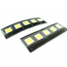 10 PZ Led SMD 5050 PLCC-6 Bianco Freddo 6000K 18 Lm 3V 0,2W 3 Chips
