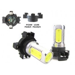 Lampada Led PY24W PGU20/4 12190NA C1 12V 6W Bianco Ghiaccio Frecce Anteriore Fiat 500 Bravo Croma LANCIA DELTA III Mercedes R C