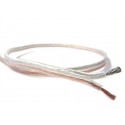 Cavo Piattina Trasparente 2X1mmq Per Filo Elettrico Altoparlanti Stereo Audio Casse 1 Metro