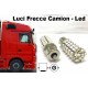 24V Lampada Led BA15S 1156 S25 68 Smd Arancione Luci Frecce Camion