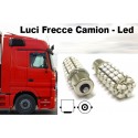 24V Lampada Led BA15S 1156 S25 68 Smd Arancione Luci Frecce Camion