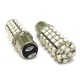 24V Lampada Led BAY15D 1157 S25 68 Smd Rosso Luci Posizione e Stop Camion