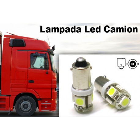 24V Lampada Led BA9S T4W 5 Smd 5050 Bianco Piedi Diritti Luci Led Camion