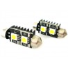 Lampada Led Siluro Canbus No Errore T11 C5W 36mm 2 SMD 5050 12V Luci Targa Con Resistenza