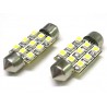 24V Lampada Led Siluro T11 C5W 36mm 9 Smd Bianco Camion