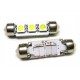 Lampada Led Siluro Canbus No Errore T11 C5W 38mm 3 SMD 5050 12V Luci Targa