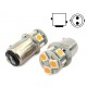 2 Lampade Led Barca Nautica BAY15D Bianco Caldo 12V 24V 2W No Polarita Piedi Sfalfati 8 Smd 5050 Baionetta G18,5