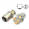 2 Lampade Led Barca Nautica BAY15D Bianco Caldo 12V 24V 2W No Polarita Piedi Sfalfati 8 Smd 5050 Baionetta G18,5