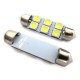 Lampada Led Siluro T11 C5W 41mm 6 Smd 5050 Bianco Ghiaccio 12V Luci Targa