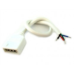 2 PZ Connettori Femmina Con 4 Buchi Per Striscia Bobina Led RGB