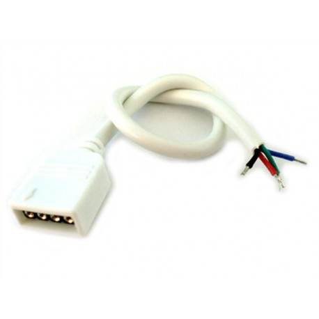 2 PZ Connettori Femmina Con 4 Buchi Per Striscia Bobina Led RGB