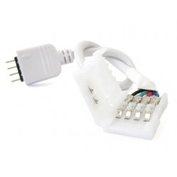 2 PZ Connettori Spina Maschio Con 4 Pin Morsetto Da 10mm RGB Per Chiudere Striscia Bobina Led RGB