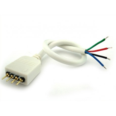 2 PZ Connettori Spina Maschio Con 4 Pin Per Striscia Bobina Led RGB