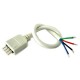 2 PZ Connettori Spina Maschio Con 4 Pin Per Striscia Bobina Led RGB