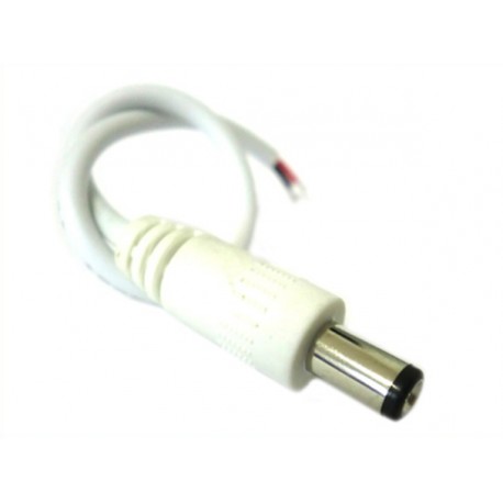 2 PZ Connettori Spinotto Maschio DC JACK Diametro 5,5mm x 2,1mm Per Alimentatore Controller Strip Led