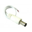 2 PZ Connettori Spinotto Maschio DC JACK Diametro 5,5mm x 2,1mm Per Alimentatore Controller Strip Led