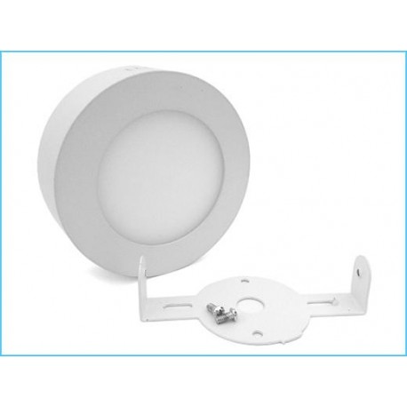 Plafoneria Faretto Led Da Soffitto Muro Parete Rotonda 6W Diametro 120mm Bianco Neutro