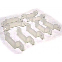 20 PZ Clip Per Fissare Bobina Strip Led Impermeabile Da 10mm Di Larghezza