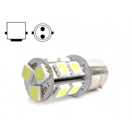 Lampada Led Tubolare Miniaturizzata BA15D 220V 2W Bianco Caldo Per Segnalazione Cancelli Bajour