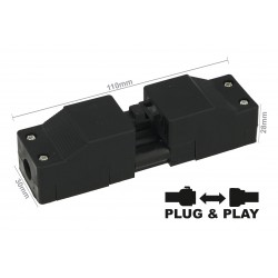 Connettore Innesto Con Pressacavo Montaggio Su Cavo 3 Pin Collegabile Maschio e Femmina Pluggable IP30