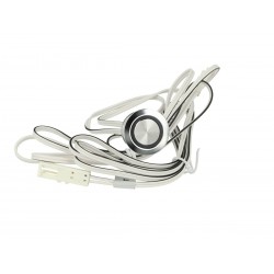 Interruttore Led Dimmer Touch Da Incasso Colore Alluminio Con Led Blue Memoria 12V 24V 2A Foro 18mm Per Mobile Armadio Anta Cuc