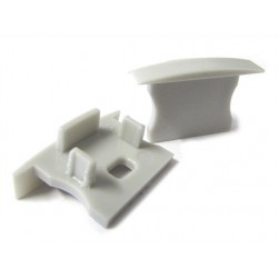 Coppia Tappi Tappini Termine Per Chiusure Profilo Canalina Barra Alluminio Da Incasso Cartongesso BA2620 BA2515