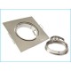 Carcassa Ghiera Bianco Quadrata con Cornice Supporto Porta Faretto Incasso Orientabile